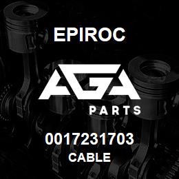 0017231703 Epiroc CABLE | AGA Parts