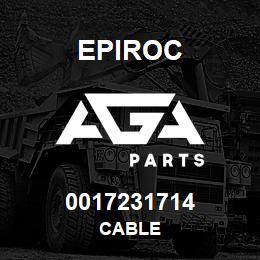 0017231714 Epiroc CABLE | AGA Parts