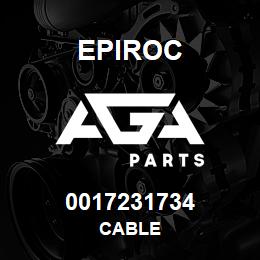 0017231734 Epiroc CABLE | AGA Parts