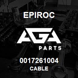 0017261004 Epiroc CABLE | AGA Parts