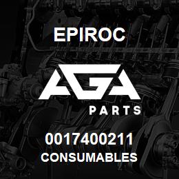 0017400211 Epiroc CONSUMABLES | AGA Parts