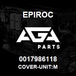 0017986118 Epiroc COVER-UNIT:M | AGA Parts