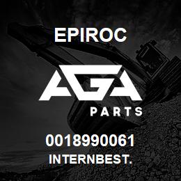 0018990061 Epiroc INTERNBEST. | AGA Parts