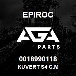 0018990118 Epiroc KUVERT S4 C.M | AGA Parts