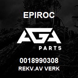 0018990308 Epiroc REKV.AV VERK | AGA Parts