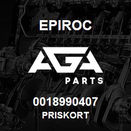 0018990407 Epiroc PRISKORT | AGA Parts