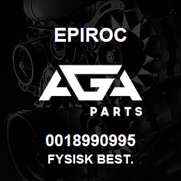 0018990995 Epiroc FYSISK BEST. | AGA Parts