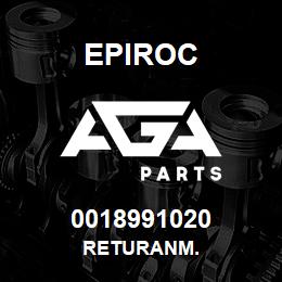 0018991020 Epiroc RETURANM. | AGA Parts