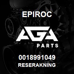 0018991049 Epiroc RESERAKNING | AGA Parts