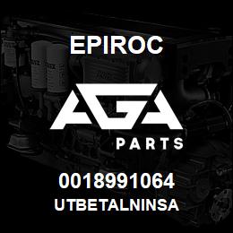 0018991064 Epiroc UTBETALNINSA | AGA Parts