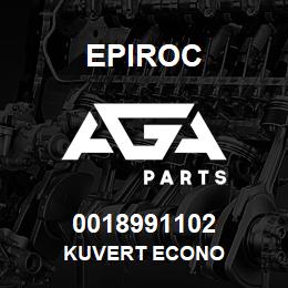 0018991102 Epiroc KUVERT ECONO | AGA Parts