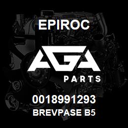 0018991293 Epiroc BREVPASE B5 | AGA Parts