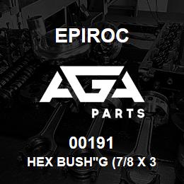 00191 Epiroc HEX BUSH'G (7/8 X 3-1/4) | AGA Parts