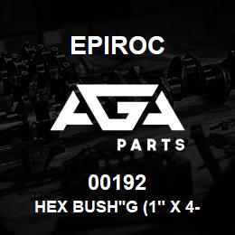 00192 Epiroc HEX BUSH'G (1" X 4-1/4) | AGA Parts