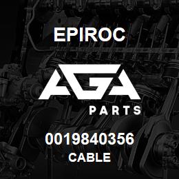 0019840356 Epiroc CABLE | AGA Parts