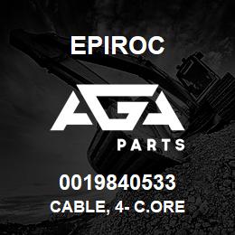 0019840533 Epiroc CABLE, 4- C.ORE | AGA Parts