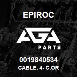 0019840534 Epiroc CABLE, 4- C.OR | AGA Parts