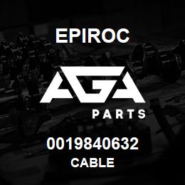 0019840632 Epiroc CABLE | AGA Parts