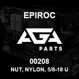 00208 Epiroc NUT, NYLON, 5/8-18 UNF | AGA Parts