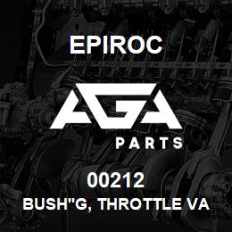 00212 Epiroc BUSH'G, THROTTLE VALVE STEM | AGA Parts