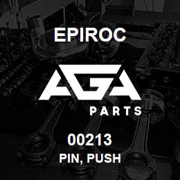 00213 Epiroc PIN, PUSH | AGA Parts