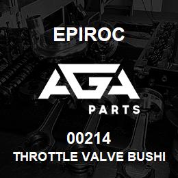 00214 Epiroc THROTTLE VALVE BUSHING | AGA Parts