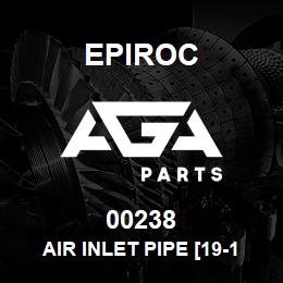 00238 Epiroc AIR INLET PIPE [19-1/2" LG] | AGA Parts