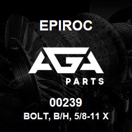 00239 Epiroc BOLT, B/H, 5/8-11 X 2.812 | AGA Parts