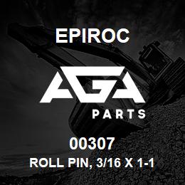 00307 Epiroc ROLL PIN, 3/16 X 1-1/8 LG. | AGA Parts