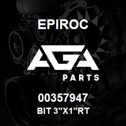 00357947 Epiroc BIT 3"X1"RT | AGA Parts