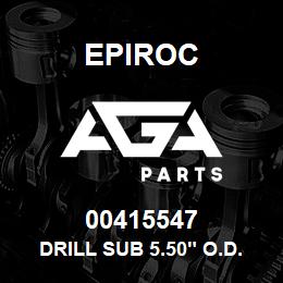 00415547 Epiroc DRILL SUB 5.50" O.D. X 12" LON | AGA Parts