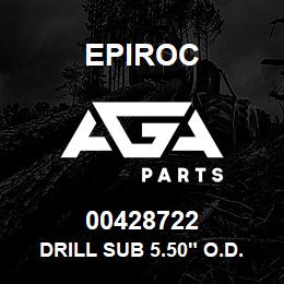 00428722 Epiroc DRILL SUB 5.50" O.D. X 12" LON | AGA Parts