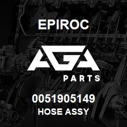 0051905149 Epiroc HOSE ASSY | AGA Parts