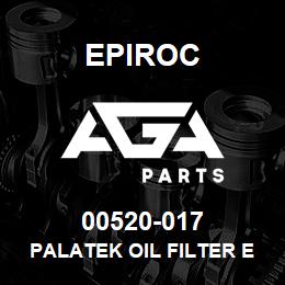 00520-017 Epiroc PALATEK OIL FILTER ELEMENT | AGA Parts