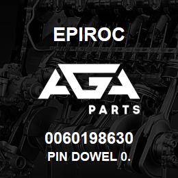 0060198630 Epiroc PIN DOWEL 0. | AGA Parts