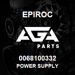 0068100332 Epiroc POWER SUPPLY | AGA Parts