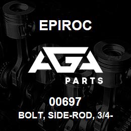 00697 Epiroc BOLT, SIDE-ROD, 3/4-10 X 8-5/8 | AGA Parts