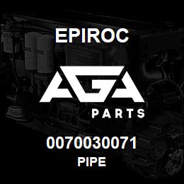 0070030071 Epiroc PIPE | AGA Parts