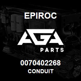 0070402268 Epiroc CONDUIT | AGA Parts