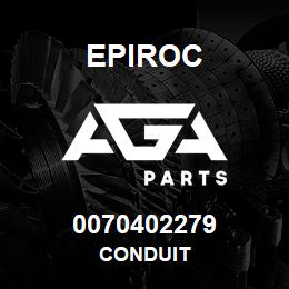 0070402279 Epiroc CONDUIT | AGA Parts