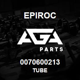 0070600213 Epiroc TUBE | AGA Parts