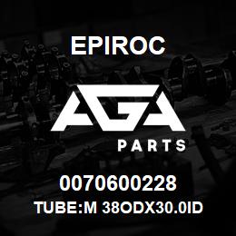 0070600228 Epiroc TUBE:M 38ODX30.0ID | AGA Parts