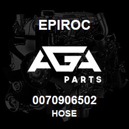 0070906502 Epiroc HOSE | AGA Parts