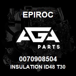 0070908504 Epiroc INSULATION ID48 T30 L1000 | AGA Parts