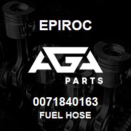 0071840163 Epiroc FUEL HOSE | AGA Parts