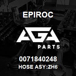 0071840248 Epiroc HOSE ASY:ZH6 | AGA Parts