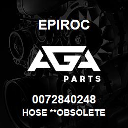 0072840248 Epiroc HOSE **OBSOLETE | AGA Parts