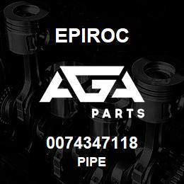 0074347118 Epiroc PIPE | AGA Parts