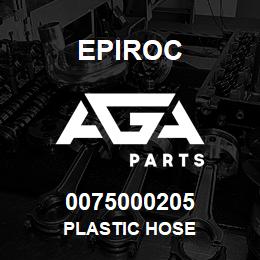 0075000205 Epiroc PLASTIC HOSE | AGA Parts