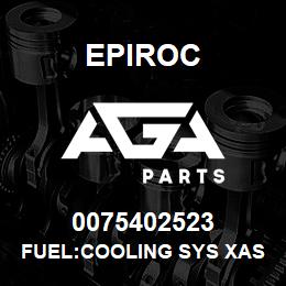 0075402523 Epiroc FUEL:COOLING SYS XAS 1800 | AGA Parts